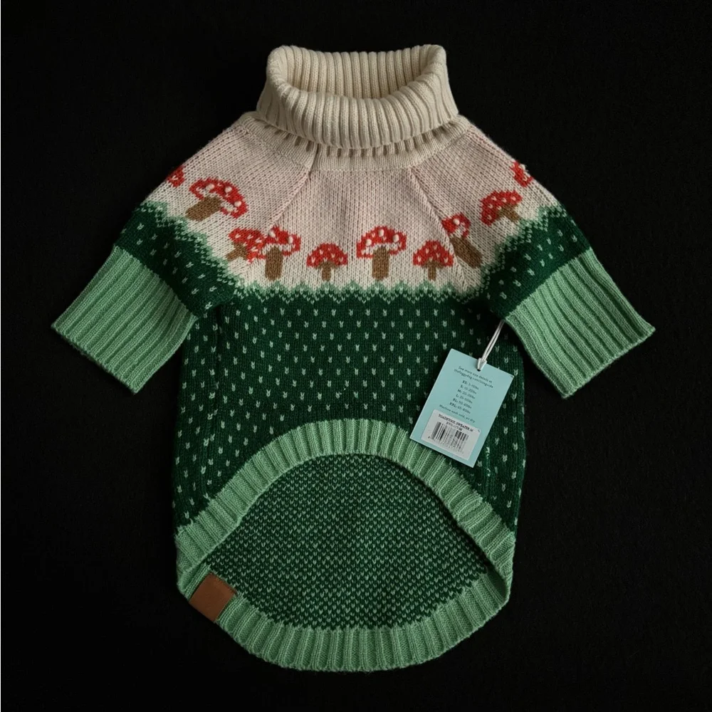 NWT The Foggy Dog Mushroom Toadstool Sweater Size M - Picture 2 of 2